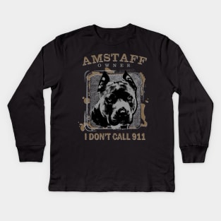 American Staffordshire Terrier - Amstaff Kids Long Sleeve T-Shirt